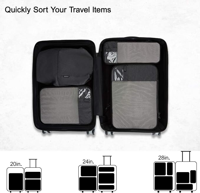 BAGSMART 6 Set Compression Packing Cubes - Image 3