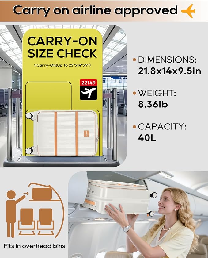 Joyway Carry on Luggage Airline Approved - Image 2