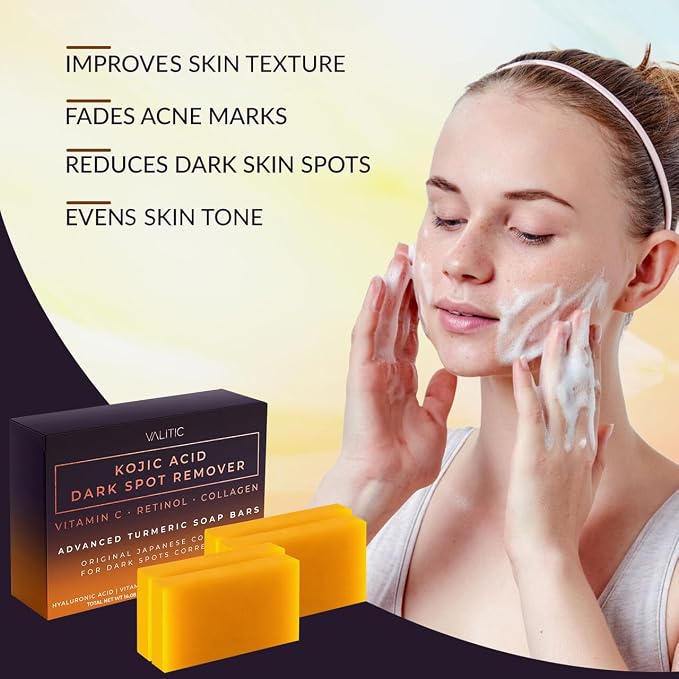 Valitic Kojic Acid Dark Spot Remover Soap Bar - Image 4