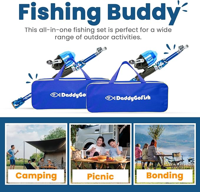DaddyGoFish Kids Fishing Pole - Image 6