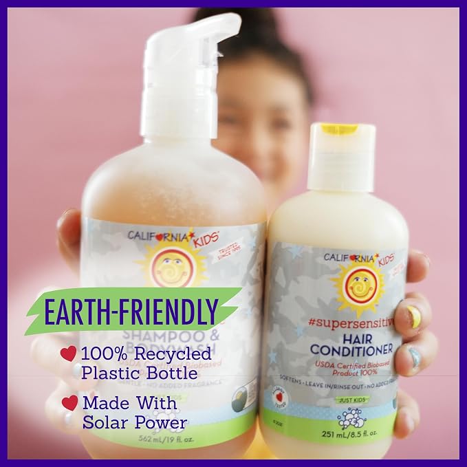 California Kids Conditioner | Super Sensitive | Unscented | 100% Plant-Based | - Image 9