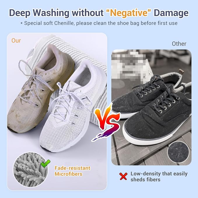 Shoe Washing Machine Bag with 2 Pockets - Image 4