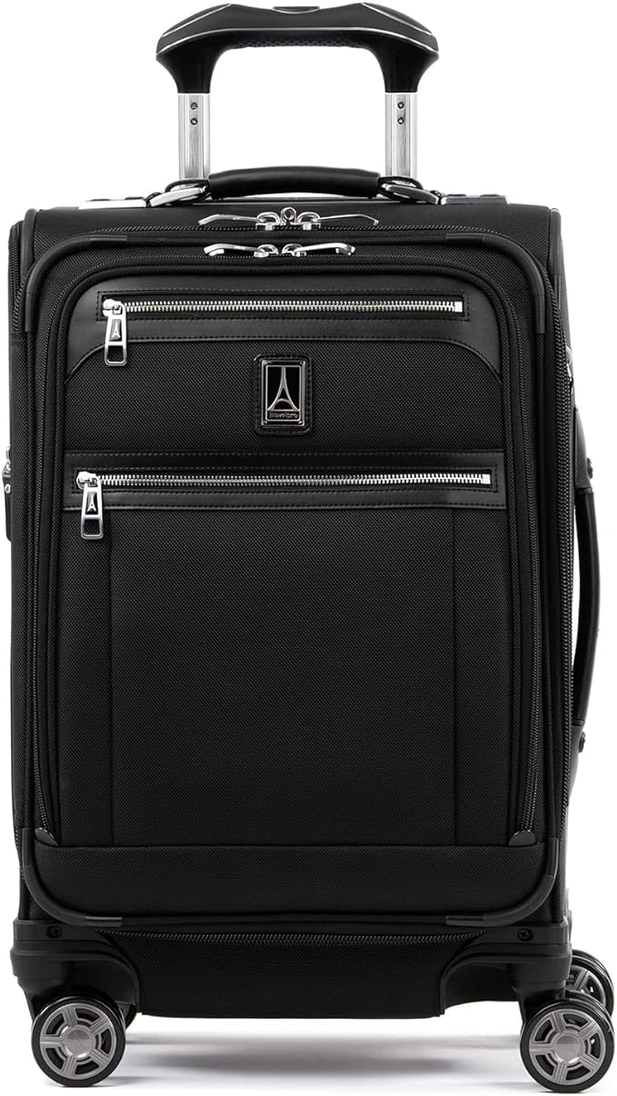Travelpro Platinum Elite Softside Expandable Carry on Luggage, 8 Wheel Spinner by Travelpro