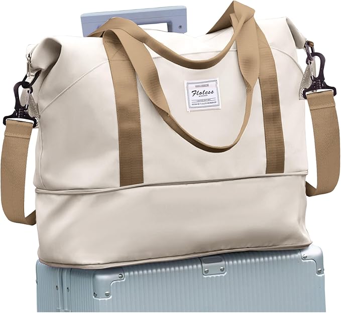 Travel Duffel Bag, Sports Tote Gym Bag, Shoulder Weekender Overnight Bag by WONHOX