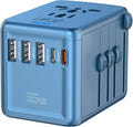 35W PD Universal Travel Adapter Fast Charging Offers 3X2.4A USB-A Ports by URJD