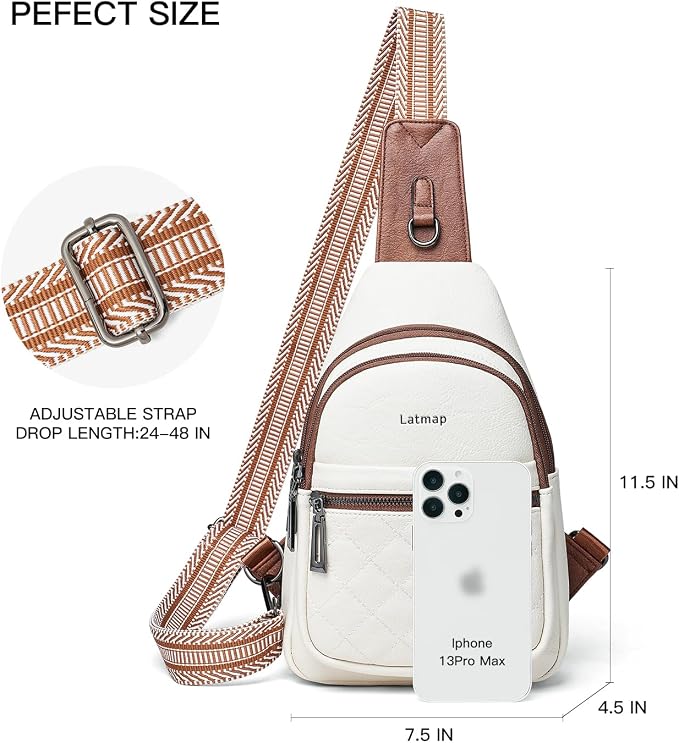 Sling Bag For Women Fanny Pack Crossbody Travel Shoulder Belt Bags Tote - Image 3