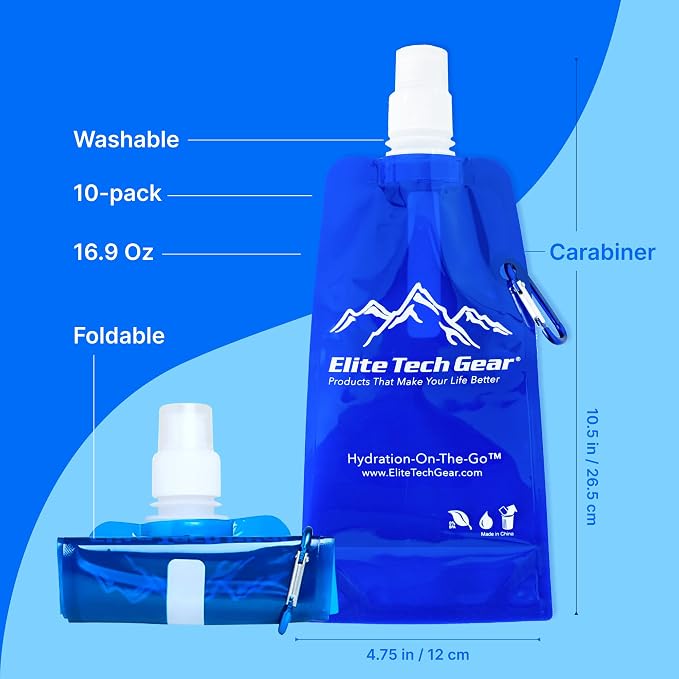 Elite Screens Collapsible Water Bottles - Image 4