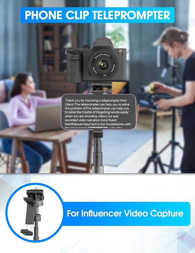 ULANZI MT-63 Mini Phone Tripod, 360° Ball Head Travel Lightweight Tripod - Image 2