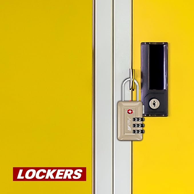 BV TSA Accepted Luggage Travel Lock, Set-Your-Own Combination Lock - Image 9