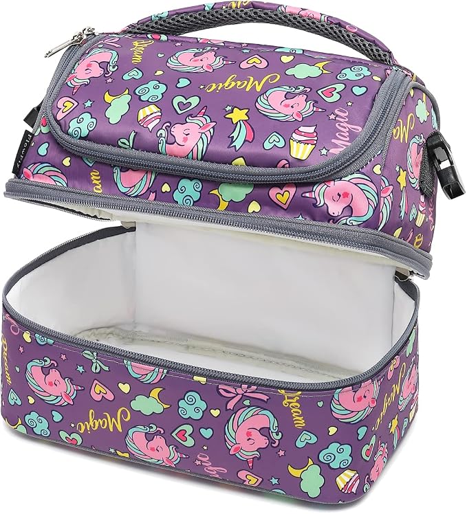 FlowFly Double Decker Cooler Insulated Lunch Bag Large Tote - Image 6