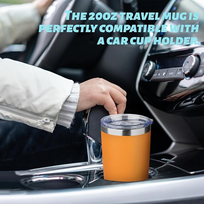 20oz Tumbler with Straw and Brush, Stainless Steel Vacuum Insulated tumbler - Image 4