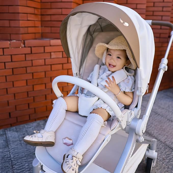 Hot Mom Baby Lightweight Stroller, Intelligent Seat Reversing，Double Brake and - Image 5
