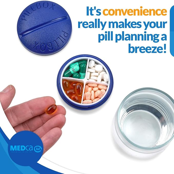 Pill Box Round for Travel - Image 3