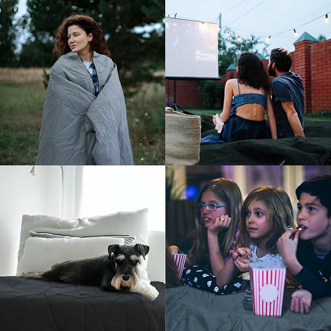 Outdoor Waterproof Blanket, Foldable Fleece Stadium Blanket - Image 6