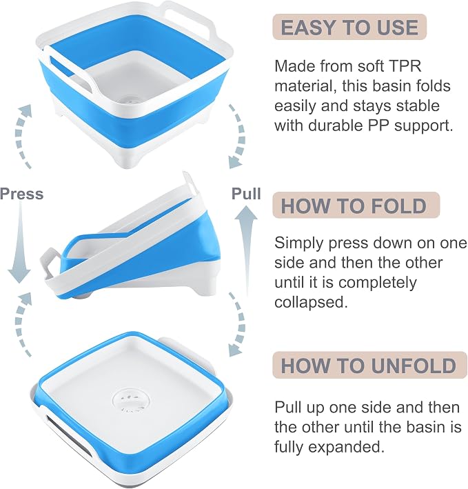 2.4 Gal Collapsible Dish Basin - Image 4