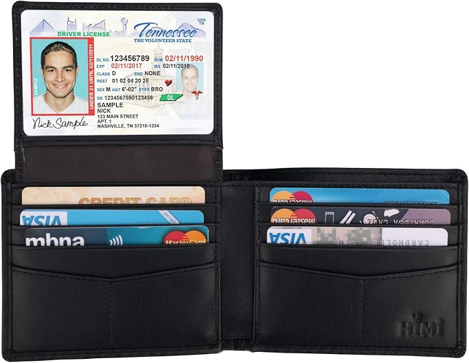 Wallet for Men-Genuine Leather RFID Blocking Bifold Stylish Wallet - Image 4