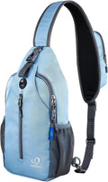 WATERFLY Crossbody Sling Backpack Sling Bag Travel Hiking Chest Bag Daypack by Waterfly