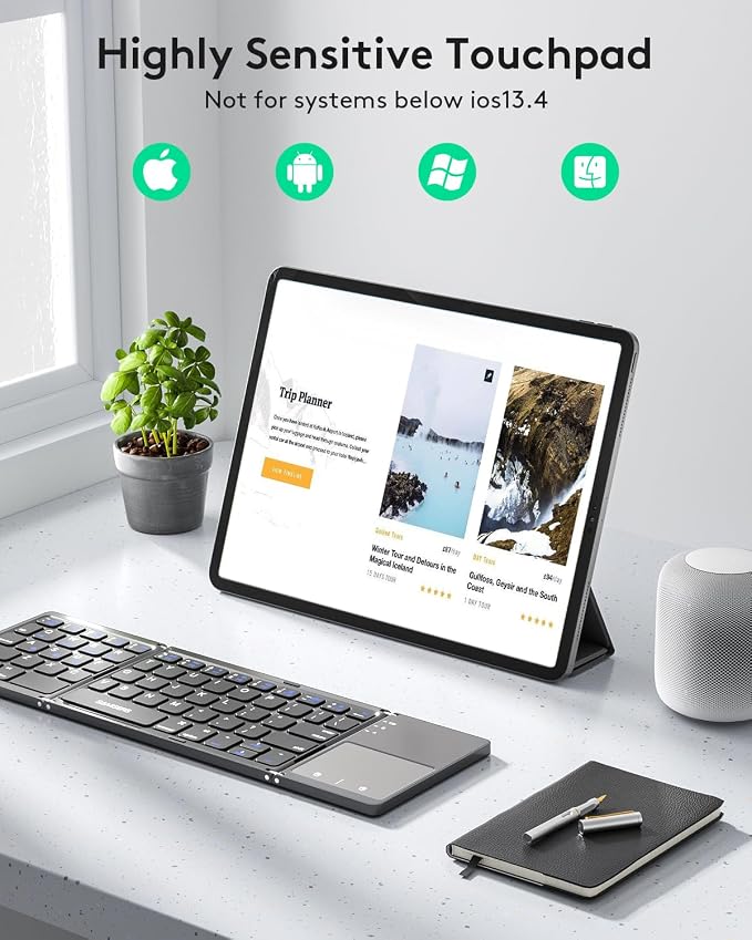 Samsers Multi-Device Foldable Bluetooth Keyboard - Image 3