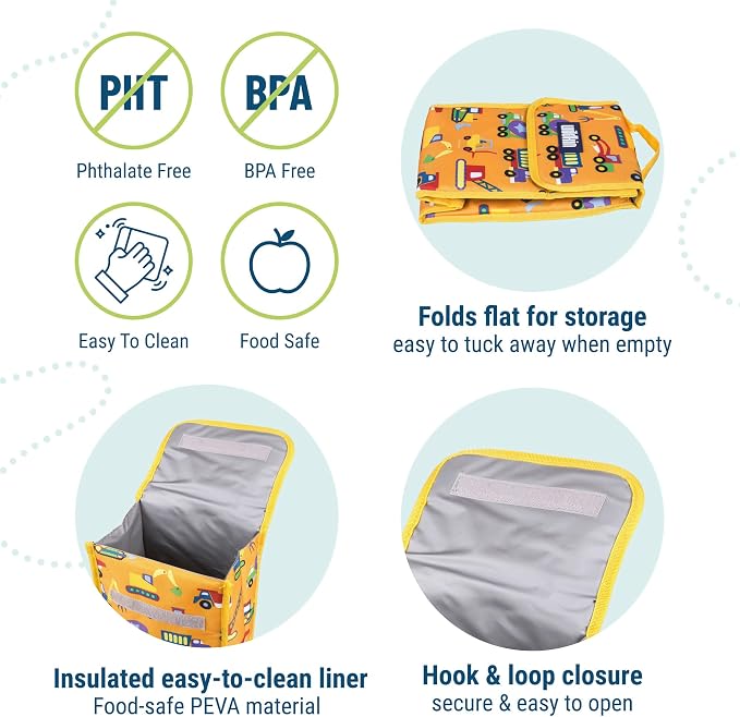 Wildkin Kids Insulated Lunch Bag – Reusable, School & Travel - Image 3