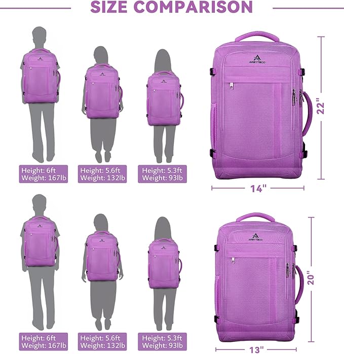 50L Carry On Backpack, Extra Large Laptop Backpack, Travel Backpack - Image 8