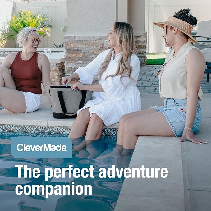 CleverMade Collapsible Insulated Cooler Bag – Leakproof Soft Folding Cooler - Image 6