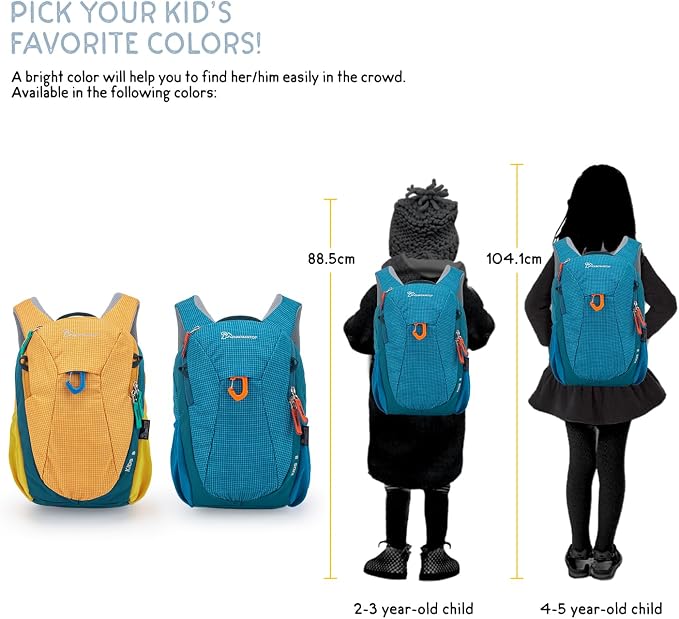 MOUNTAINTOP 8L Kids Backpack, Toddler Backpack Travel Daypack - Image 6