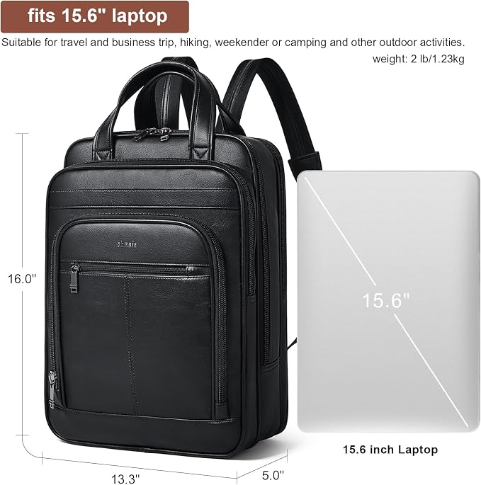 Shrrie 15.6" Laptop Backpack, Business Work Backpack Briefcase, Durable - Image 5