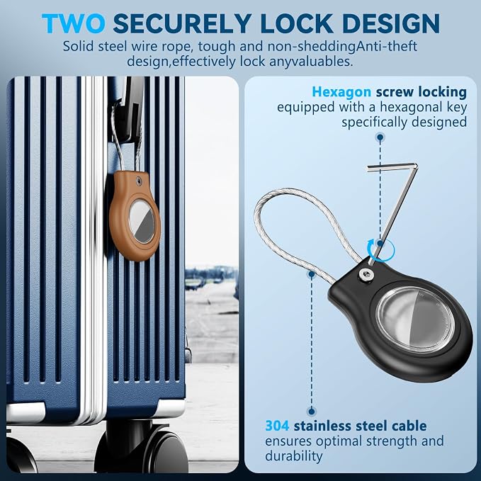 Waterproof Airtag Holder, 2 Pack Airtag Case - Image 4