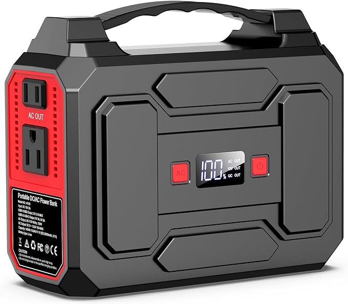 Apowking 146Wh Portable Power Station Bank 200W Peak Solar Powered Power Bank by Apowking
