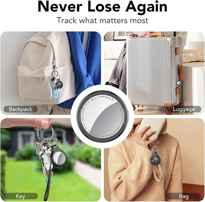 2025 New Air Tracker Tags-6 Pack, Replaceable Battery, Key Finder and Item - Image 8