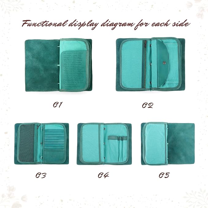 Genuine Leather Nomad Organizer Travel Wallet | Women's Wallet Clutch Passport - Image 4