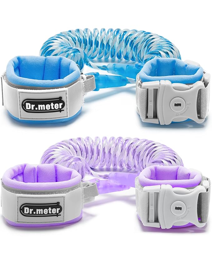Dr.meter Anti Lost Wrist Link, 2 Pack Toddler Safety Leash by Drmeter
