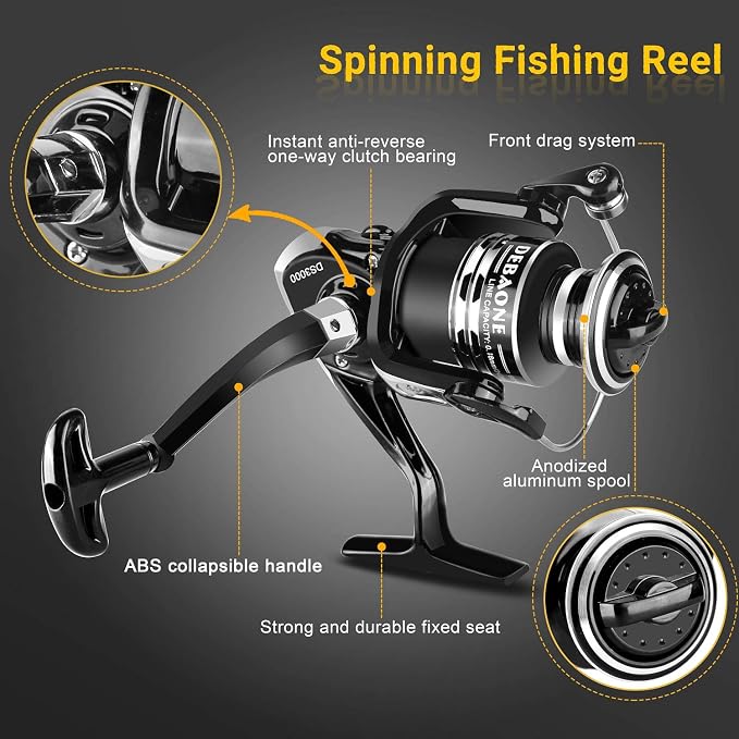ShinePick Fishing Rod Kit, Telescopic Fishing Pole and Reel Combo Full Kit - Image 4