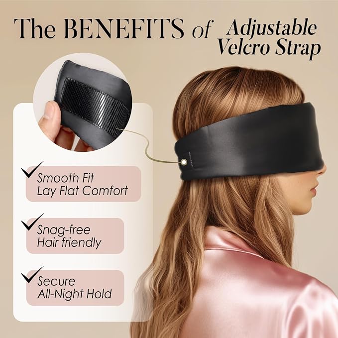 LULUSILK Reversible Mulberry Silk Sleep Mask - Image 4