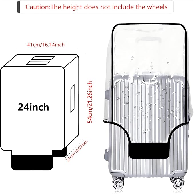 24 Inch PVC Luggage Protector Cover - Image 4