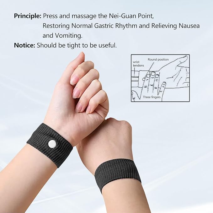 Motion Sickness Wristband, Anti-Nausea Acupressure Wrist Band - Image 3