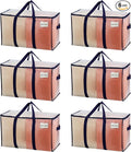 VENO 6 Pack Moving Bags, Heavy Duty, Moving Boxes Alternative, Packing Storage by Veno