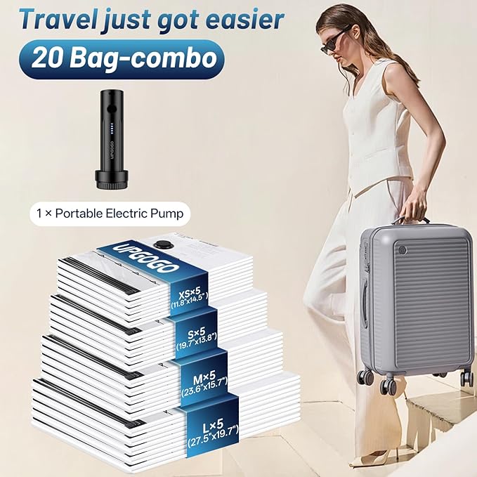 Combo 20 Pack Travel Vacuum Bags - Image 2