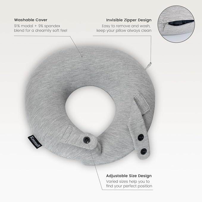 Inflatable Travel Pillow, Upgraded Travel Neck Pillow - Image 3