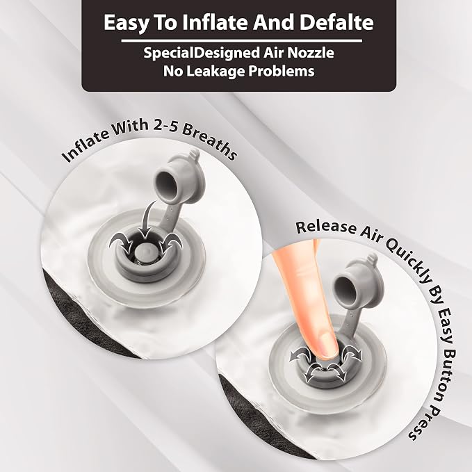 Inflatable Travel Neck Pillow: Extra-Soft, Cushion. - Image 5