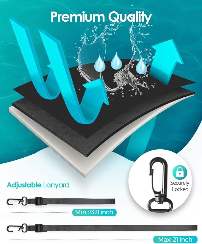 Hiearcool Waterproof Phone Pouch, Waterproof Phone Case, Waterproof Cellphone - Image 3