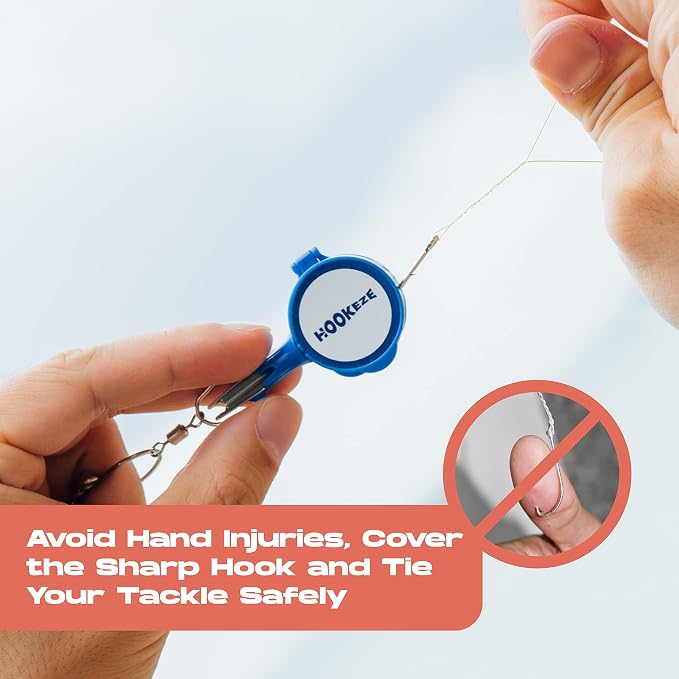 HOOK-EZE Fishing Knot Tying Tool | Protect from Fish Hooks | Tie Fishing Knots - Image 4