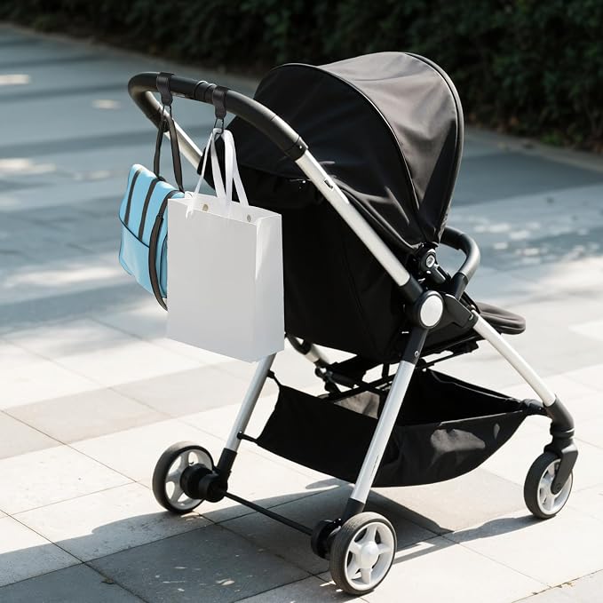 Xindojuz 2 PCS Stroller Hooks for Bags, Shopping and Pet Carts - Image 7