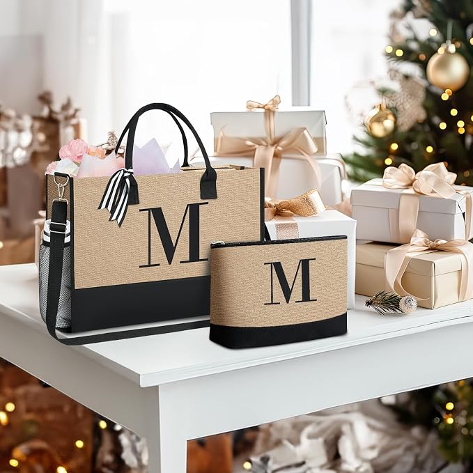 BAGAIL Initial Tote Bag, Personalized Birthday Gifts - Image 4