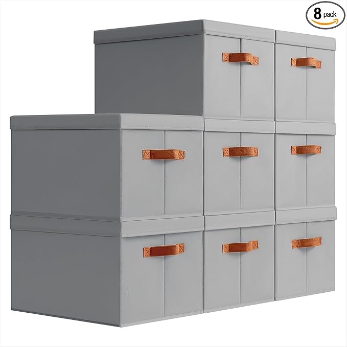 Storage Bins with Lids by Homsorout