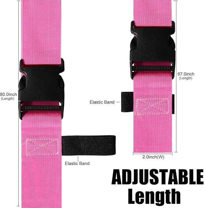 Luggage Straps for Suitcases TSA Approved-2 Pack Bright Personalized Luggage - Image 3
