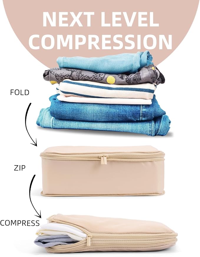 6 Set Compression Packing Cubes - Image 3
