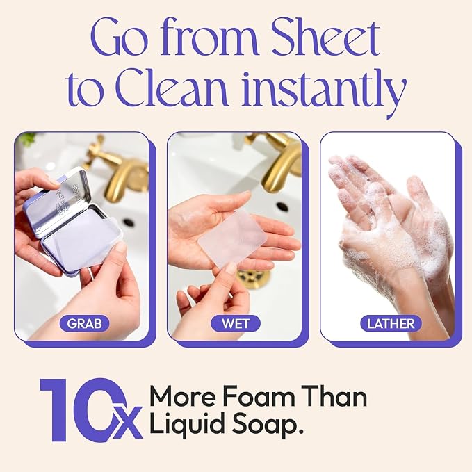 FOMIN - Antibacterial Paper Soap Sheets Tin - Image 2