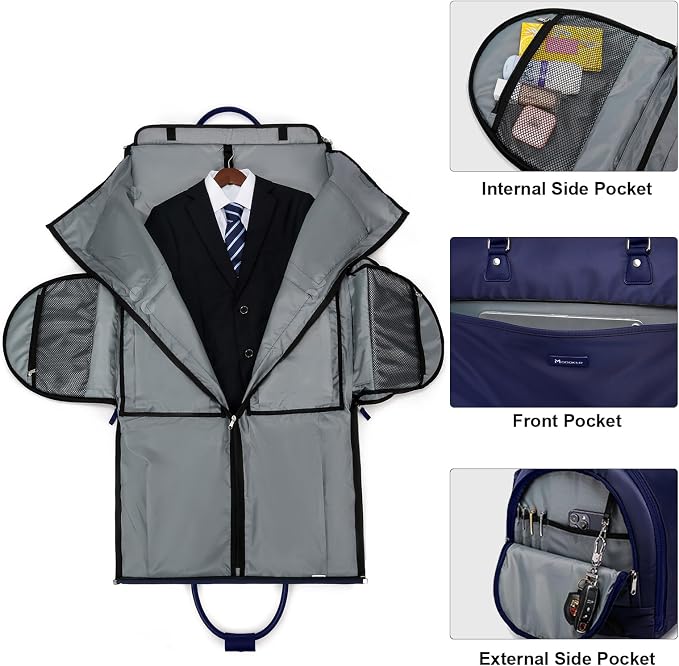 Modoker Rolling Garment Bags, Large Garment Duffle Bag - Image 4