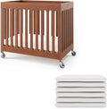 Foundations Boutique Folding Hotel Crib and Sheet Bundle by FoundationsChildrensProducts